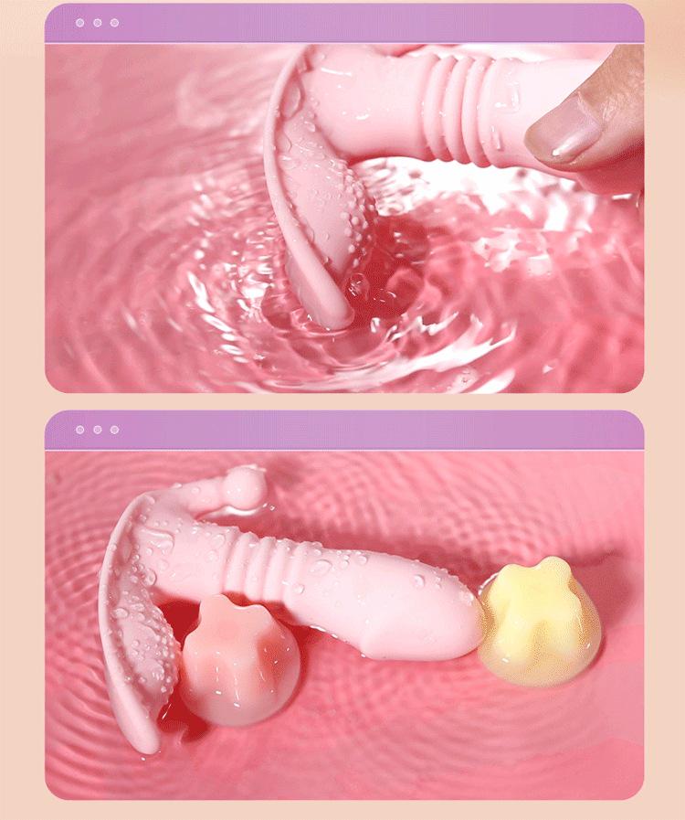 Vibrador Portátil Mariposa de Jade: Estimulador Telescópico Controlado por App de 10 Modos para Mujeres