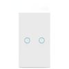 AXUS Touch Switch Wall Light Switch Luxury Crystal Tempered Glass EU US Standard Panel AC110-250V  1/2/3 Gang LED Button