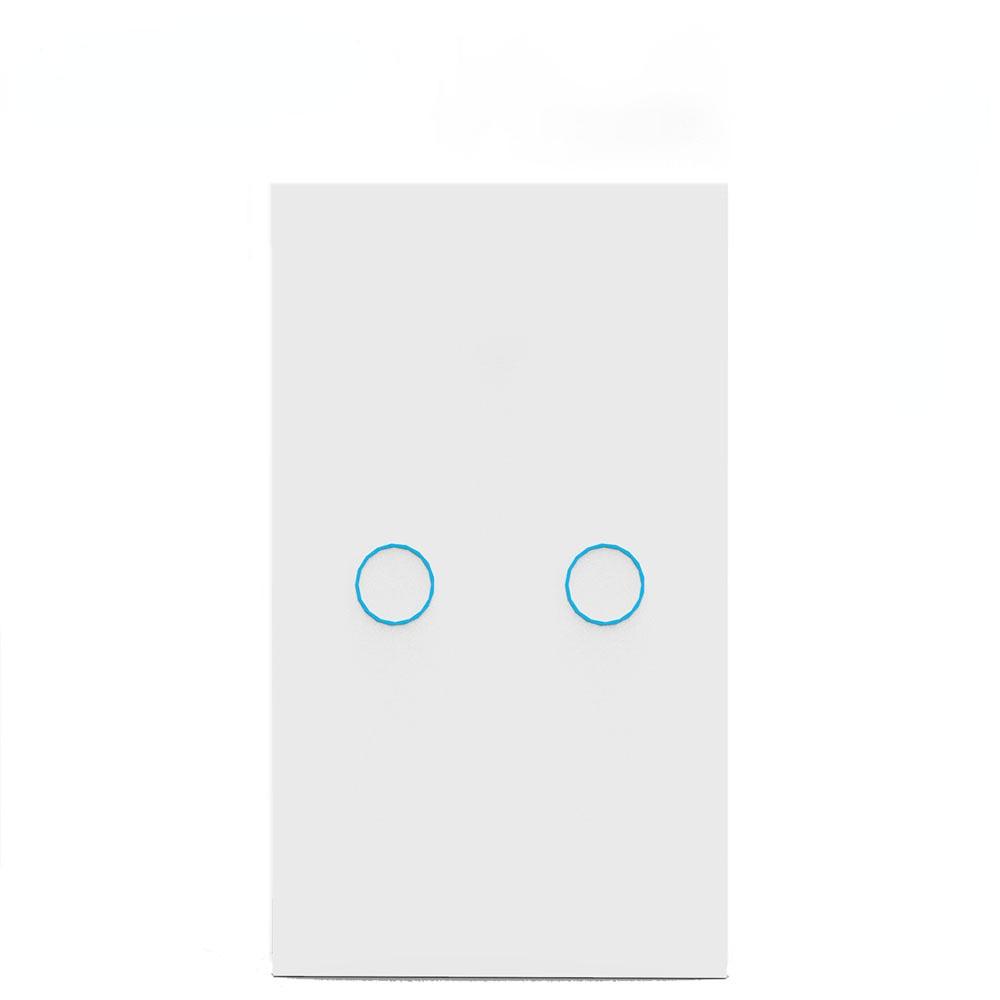 AXUS Touch Switch Wall Light Switch Luxury Crystal Tempered Glass EU US Standard Panel AC110-250V  1/2/3 Gang LED Button