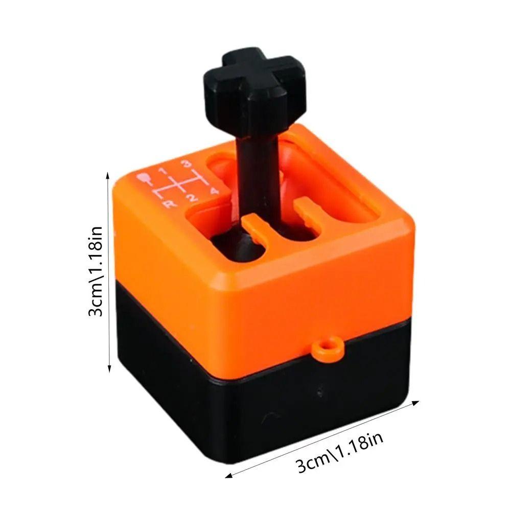 

Key Chain Mini Car Gear Shift Keyring Bag Pendant Fidget Toys Keychain Office Carrot color A