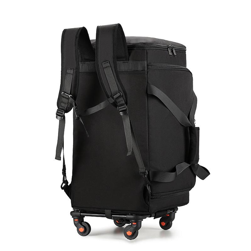 Large-capacity Detachable Trolley Case, Packing Equipment, Folding Luggage Bag, Travel Bag, Lightweight Wheel Bag, Cross-border Large Backpack