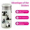 50PCS Halloween Black Funny Cat Stickers Horrible Pumpkin Sticker Animal Aesthetic Vinyl Waterproof Decals for Water Bottle