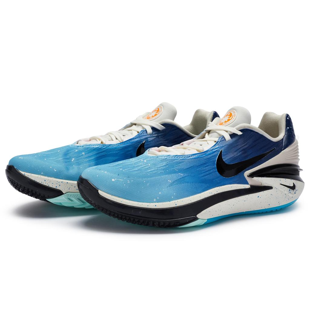 Nike Air Zoom G.T. Cut 2 Cushioning Slip Resistant Low top Basketball Shoes Unisex Blue Black DJ6013-104(Team80-)