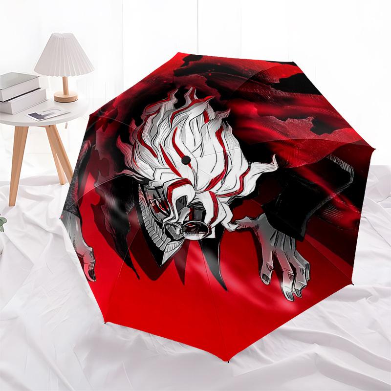 

1pc Tokyo Ghoul Umbrella Automatic Opening Closing, Portable 3-Fold Design, 8-Bone Iron Frame, Outdoor Umbrella, Ideal Gift for Fans, Travelers, Daily