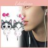 Home Chi Sweet Cat Retractable In Ear Wired Headphones Cartoon Gift Earphone