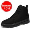 Men Boots Elevator Shoes Hidden Heels Canvas Heightening Shoes For Man Hidden Heels Increase Insole 10CM 8CM 6CM Sports