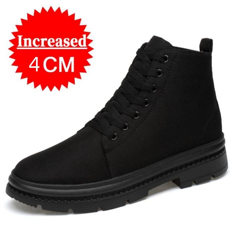 Stivali da Uomo Scarpe con Rialzo Tacchi Nascosti Tela Scarpe Rialzanti Per Uomo Tacchi Nascosti Soletta Rialzante 10Cm 8Cm 6Cm Sportivo cm