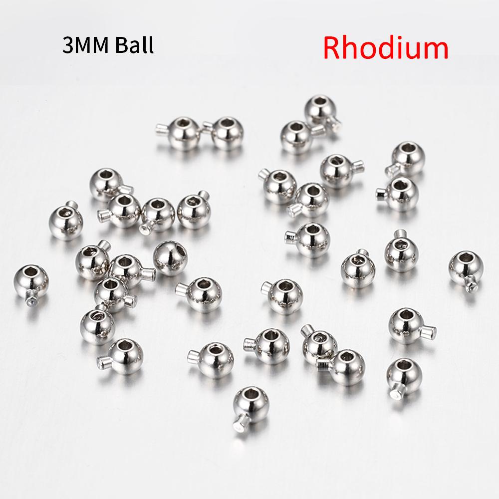 10-20pcs Clasp Metal Crimp End Beads Gold Color Bead Button Clasps for DIY Jewelry Making Findings Components Handmade Wholesale