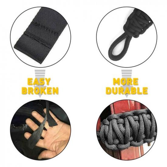 Black Door Limiting Check Strap Firm for Jeep Wrangler CJ YJ TJ JK Unlimited EXV