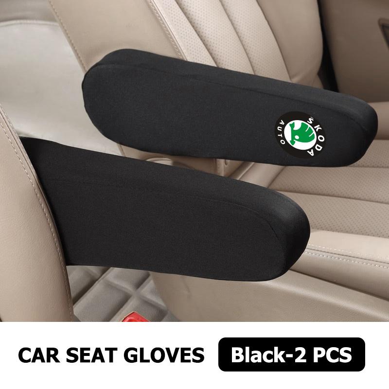 AAABT1 Car Interior Armrest Dust Proof Hand Armrest Protector Covers For Skoda Kamiq MK3 Roomster Rapid Kodiaq Karoq Fabia Enyaq