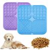 1pc Pet Lick Silicone Mat Dog Slow Food Plate Bathing Distraction Sucker Food Training Feeder Pet Supply