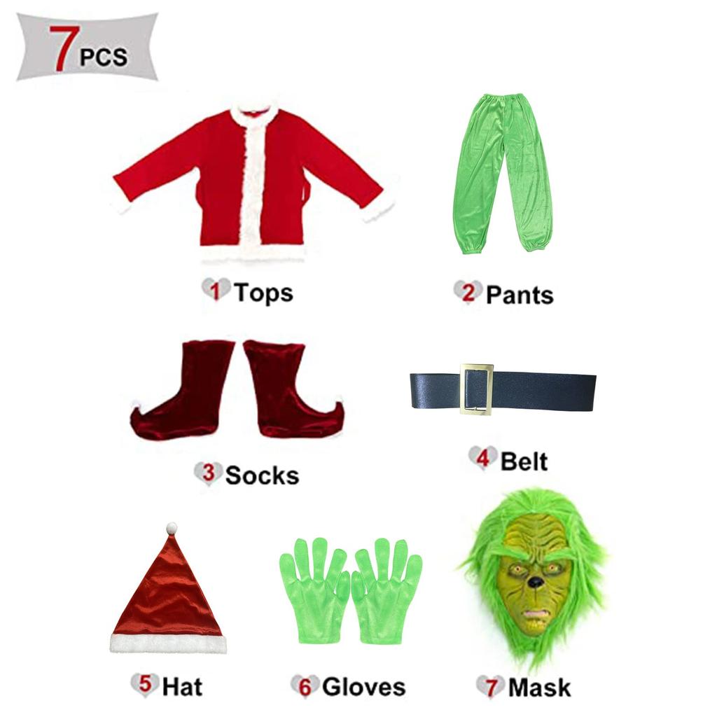 Women's Cosplay Costume  Hat Glove Belt Clothe Pant Mask Shoes 7 Piece Set