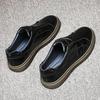 Men's Casual Slip-on Leather Loafers - British Style, Elastic Band, Versatile Youthful Design, White.