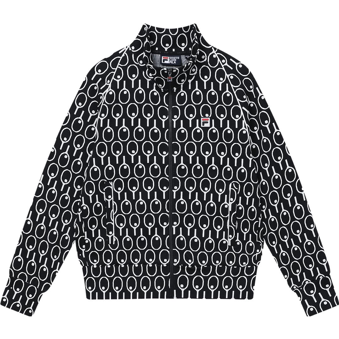 

Официальная зимняя теннисная куртка FILA 2023 с цветочным принтом, повседневная, удобная, с воротником-стойкой, модная, женская, F11W349506F-ZA M