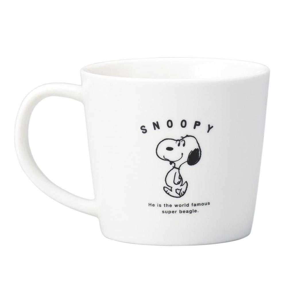 Kanesho Pottery [PEANUTS] Snoopy Lächeln Gesicht Tasse, Größe M, ca.. 280ml, Hergestellt in Japan, 623101