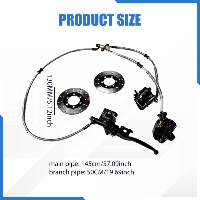 Left Hand Front Twin Brake Caliper Master Cylinder Assembly Repair Parts Easy to