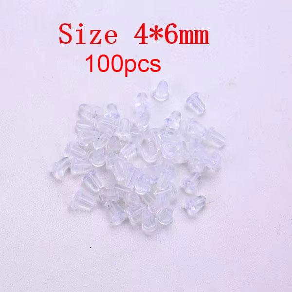

20pcs PVD Never Fade Stainless Steel Stud Earrings Post Pins With Loop 4 5 6 8 mm Earring Backs Making For Jewelry Accesorios