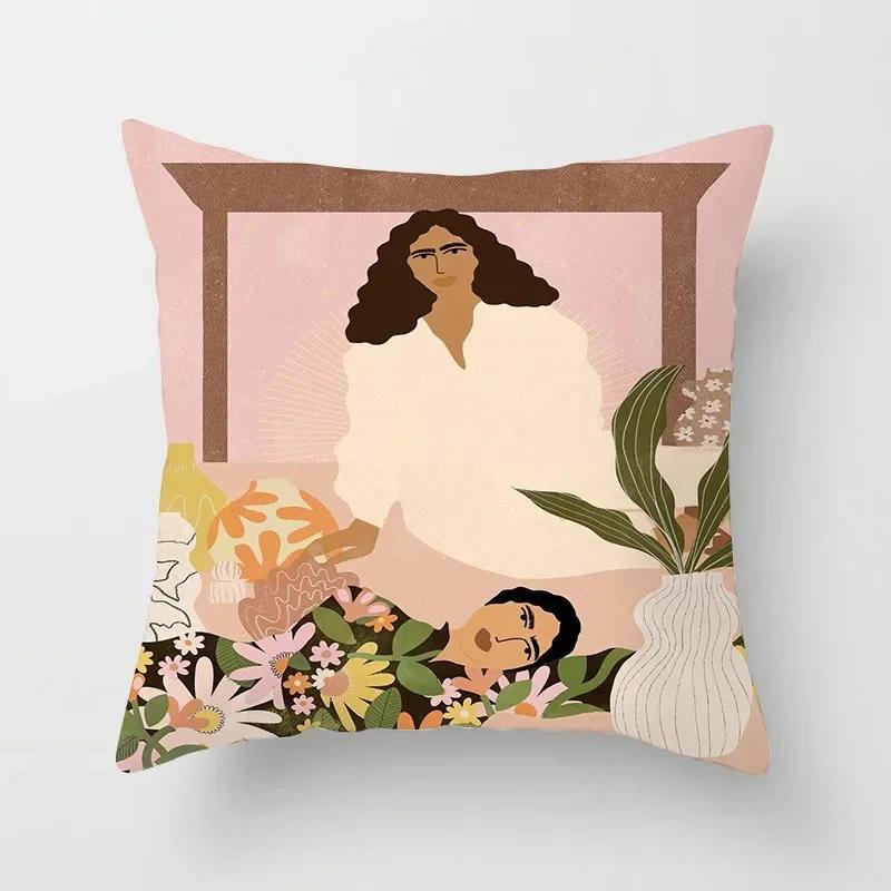 Office Sofa Cushion Cover Matisse Style Camera Record Player Printed Pillow Cover Luxury Home Decor Cushion Cover
