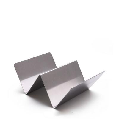 Stainless Steel Taco Holder Available On Both Sides Hollowed Out Corn Tortilla Tray Handle Design 2/3 Grids Taco Shell Stand