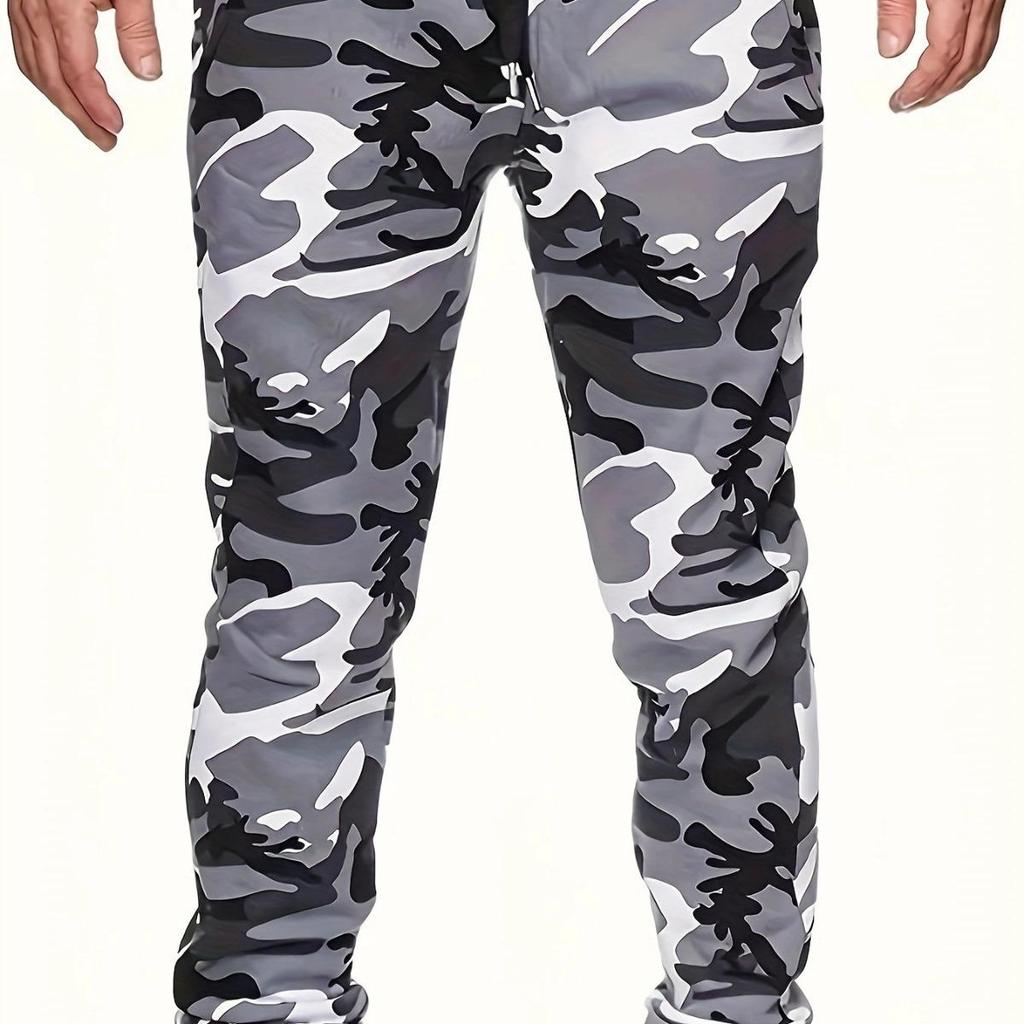 2024 Men's British Style 3D Printed Sports Casual Trousers