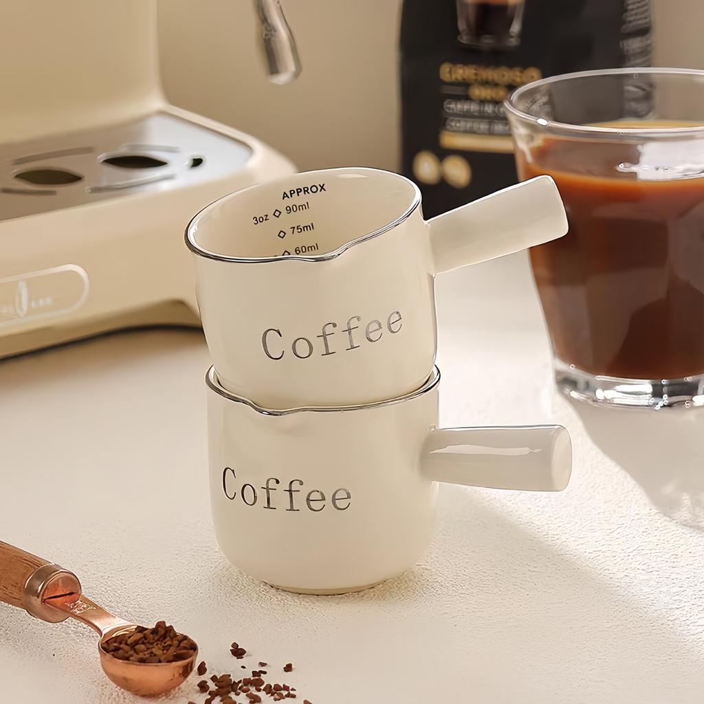 Fine Graduated Measuring Cup Top quality Espresso Extraction Cup Mini Sauce Sauce Measuring Cup Milk Pot