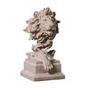 jijijing Lion Bust Statue, King of Beasts Figurine, Resin Animal Head Sculpture for Home Office Living Room Decor