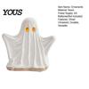 Warm Light Desktop Accents Ghost Ornament with Light, Cute Spooky Luminous Figurine, Creative Halloween Room Resin Night for Tabletop And Window