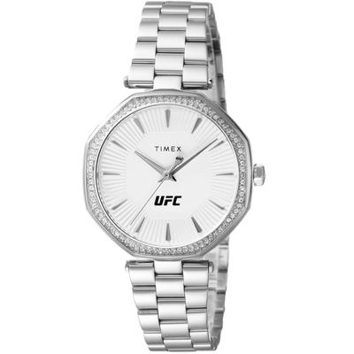 Armbanduhr UFC Jewel weißes Zifferblatt Quarz 5 ATM wasserdicht Mineralglas TW2V83200 Silber [TIMEX] 36,5mm Herren [Artikel]