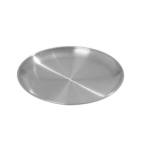 

Stainless Steel Round Serving Tray Snack Serving Platter for Fruit BBQ Heavy Duty Dish for Kitchen Restaurant Camping XS