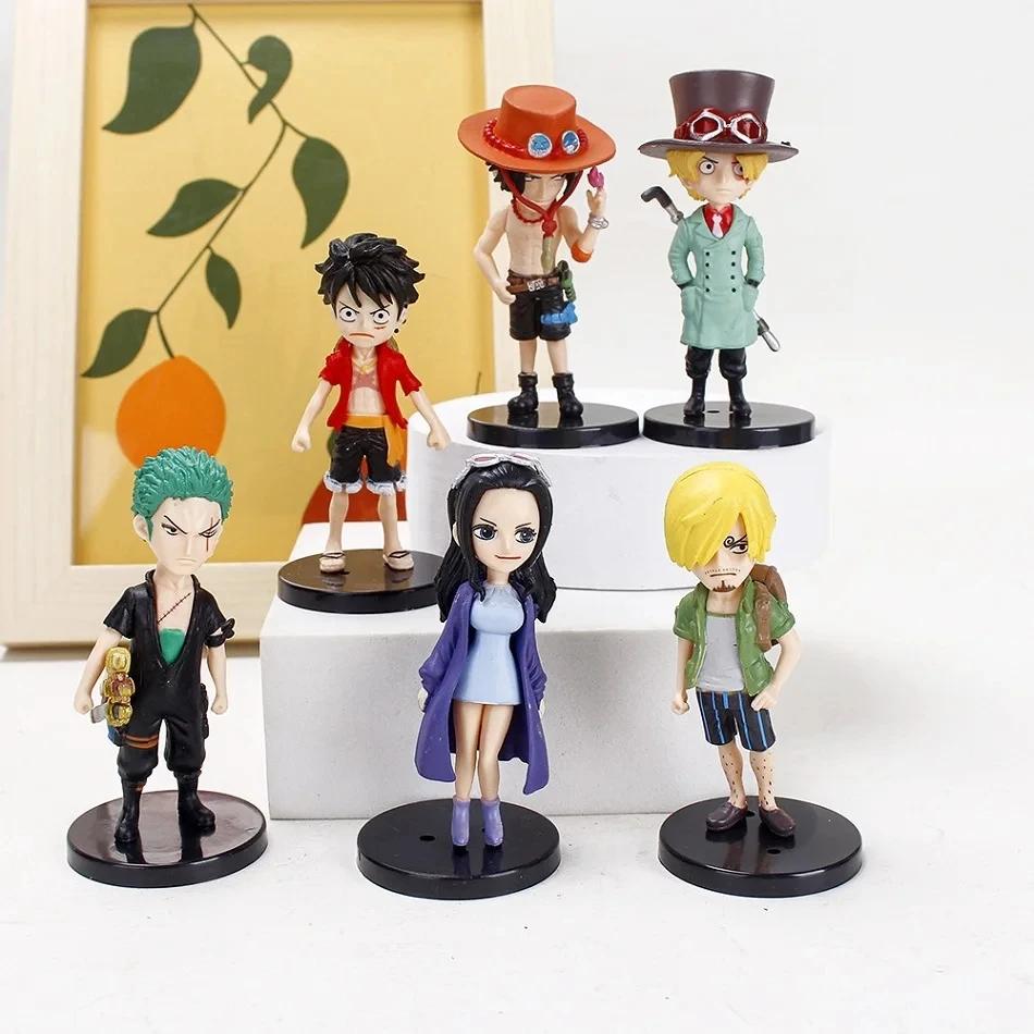 6 stuks/set Anime One Piece Actiefiguur PVC Luffy Nieuw Actie Verzamelfiguur Model Decoraties Pop Kinderen Speelgoed Voor Kerstcadeau