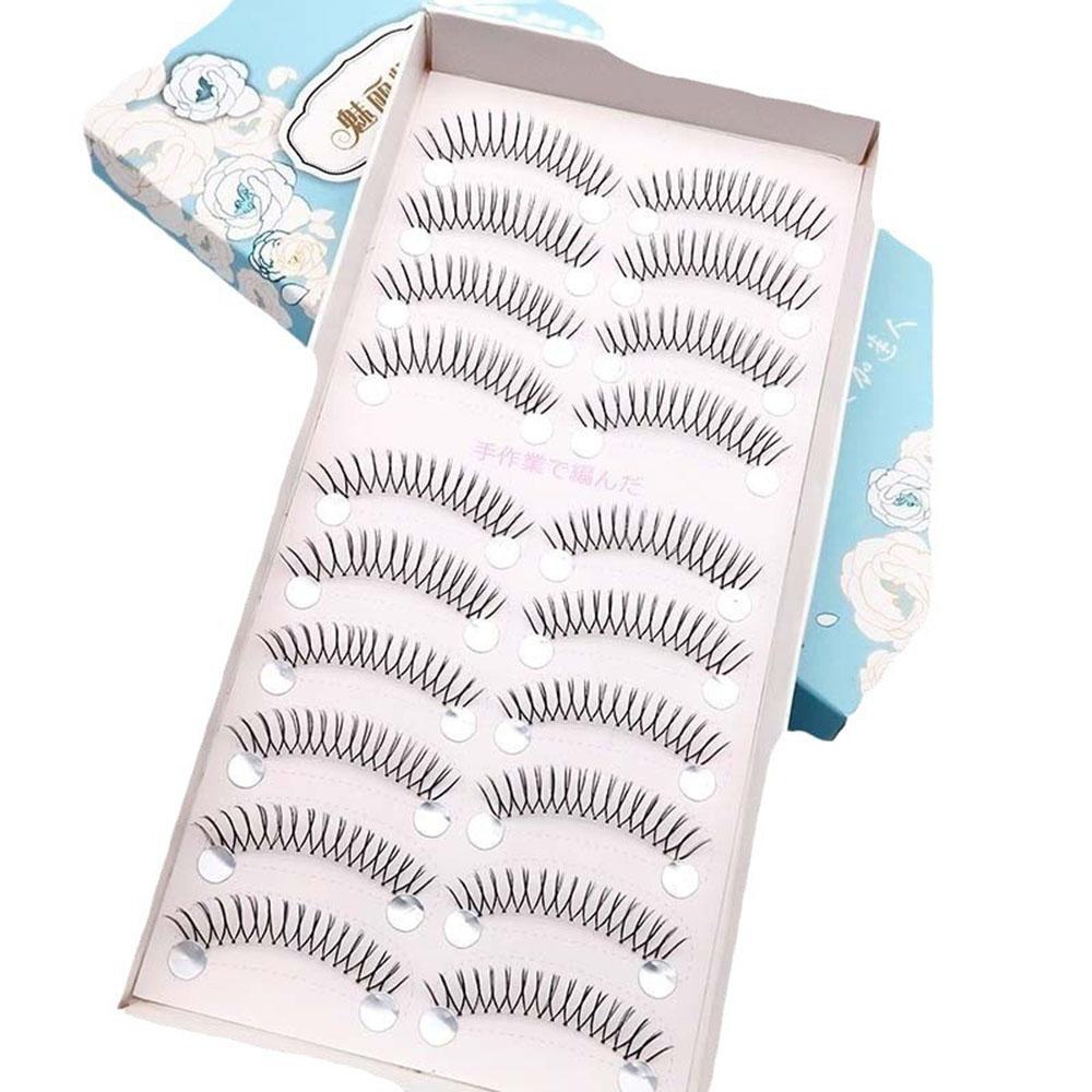 Korean Fake Eyelashes Kpp Anime Cosplay Faux Mink Lashes Transparent Stem Lash Extension Natural Wispy Full Strip Lashes
