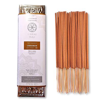 BALI Cinnamon Sacred Natural Herbal 100 Made In Bali with 30 Natural Natural Aroma I-SHI-KI Incense, Incense, Sticks, Ingredients, Organic, (Cinnamon)