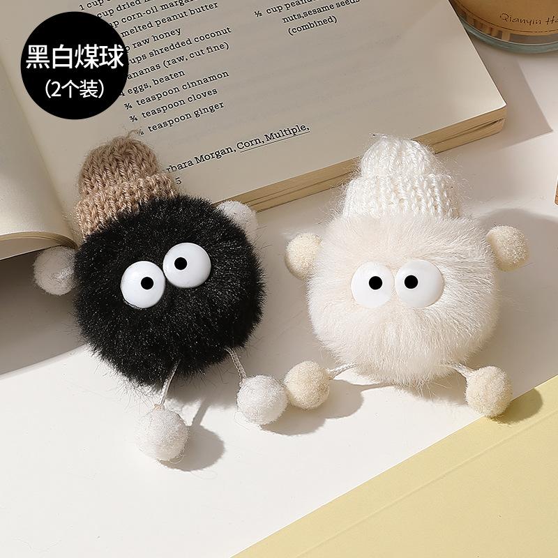 Cute cartoon pin shoe buckle three-dimensional plush cotton slippers accessories fun removable cotton shoes shoe flower