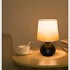 Modern design warm light fabric desk lamp, USB with switch, home decoration lamp, bedside lamp, gift lamp