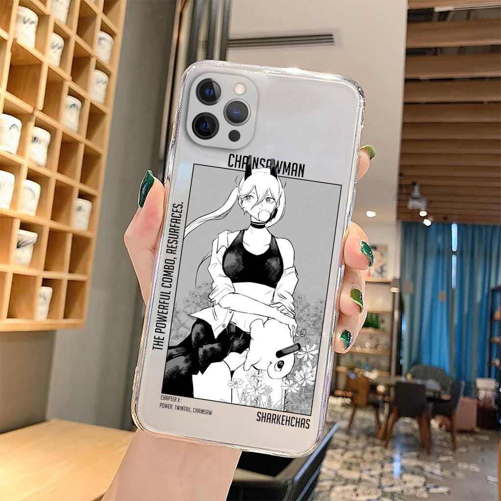 Anime Chainsaw Man Pochita Case Clear Case for Iphone SE 2020   7 8 11 12 13 Mini Plus X XS XR Pro Max Case
