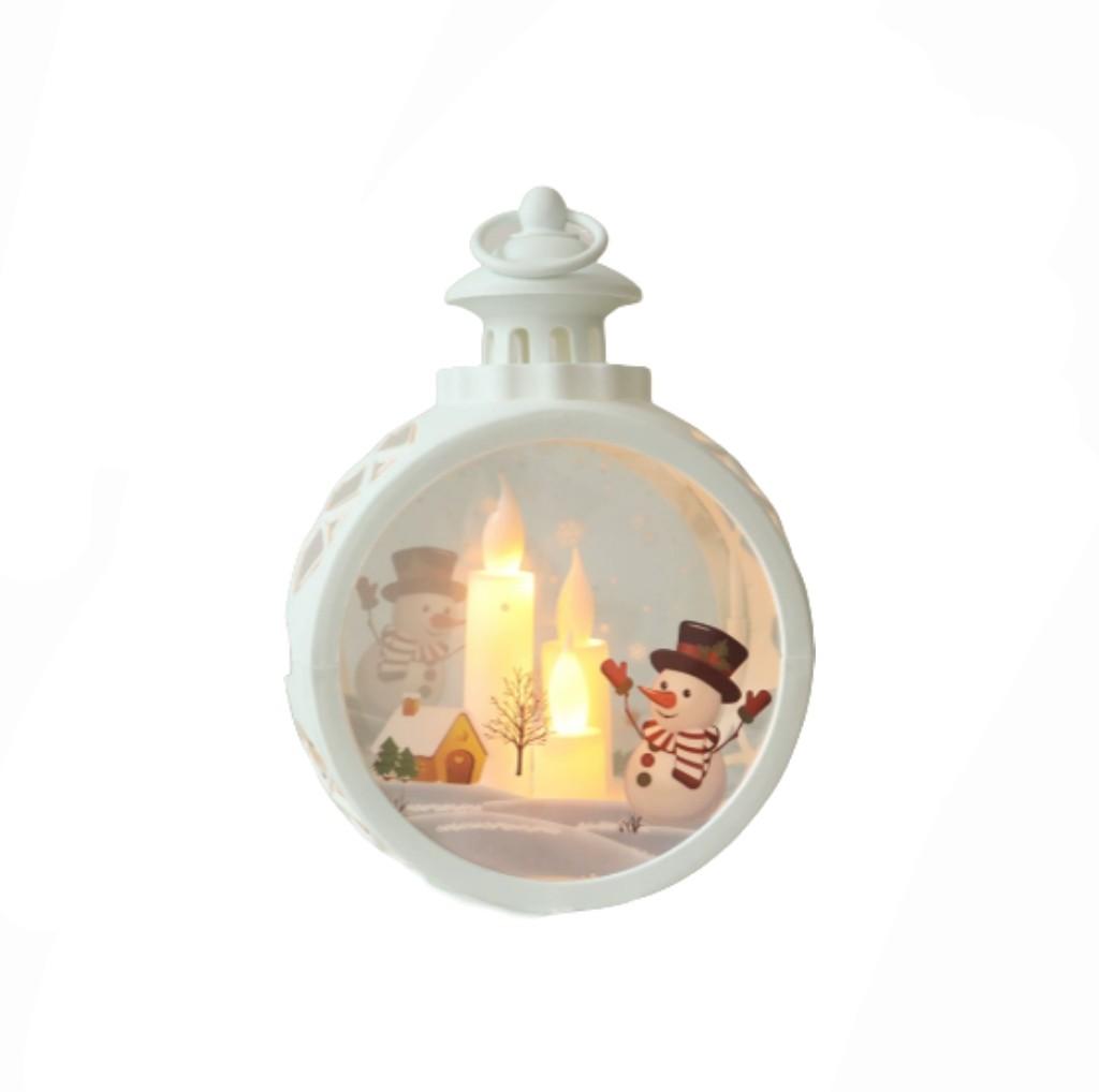 Festive Decor Flameless Candle Light Vintage Christmas Lantern