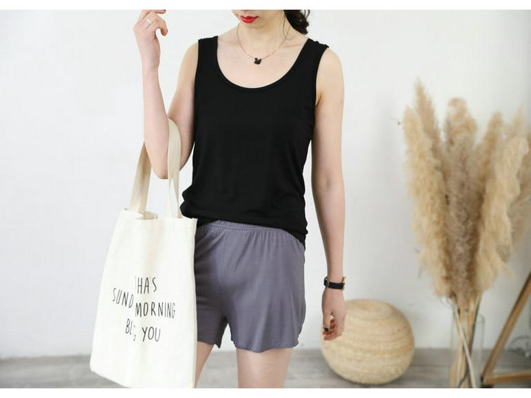 Plus Size Modal Cotton Double U-Neck Camisole for Women - Spring/Summer 2021