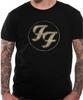 Oficiální tričko Foo Fighters FF Zlaté logo Opotřebované Dave Grohl Nové S až XXL