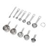 12 Pcs Stainless Steel Measuring Cups Spoons Set Kitchen Measuring Tools for Cooking Baking