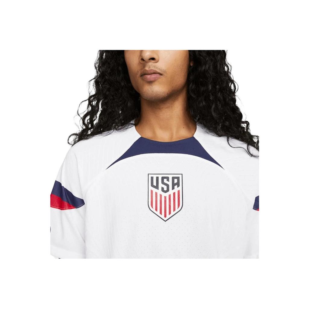 Nike 2022/23 Katar Weltmeisterschaft Logo Print Fußball Kurzarm T-Shirt Spielerversion Heim Herren Tops Weiß DN0638-101