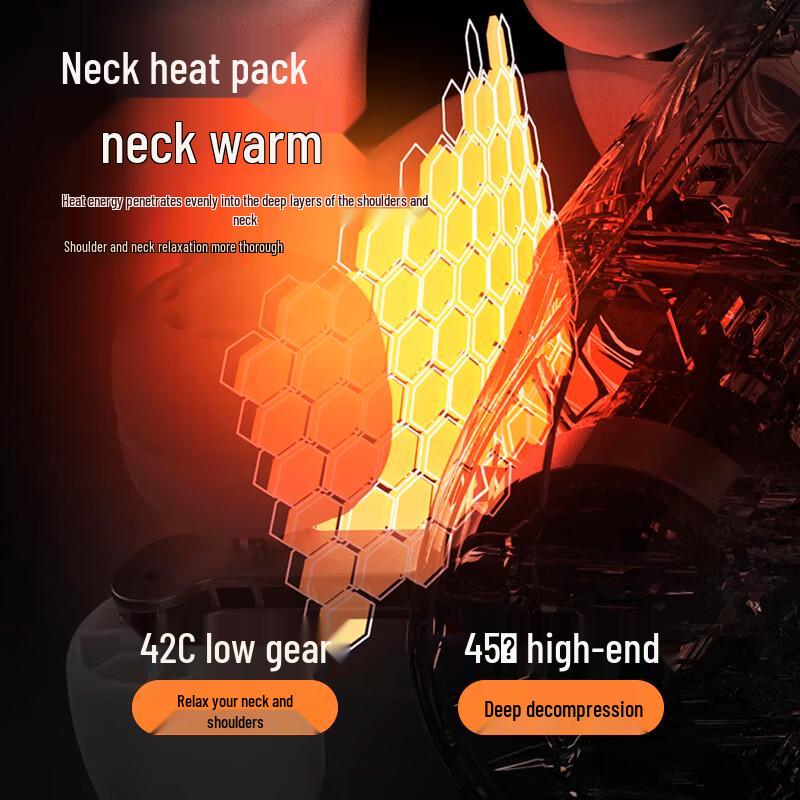 Wireless Multi-functional Neck & Shoulder Massager CN Plug (adapter Included)