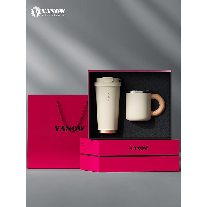 Vanow 316 Stainless Steel Insulated Coffee Tumbler Gift Set (500ml + 360ml)