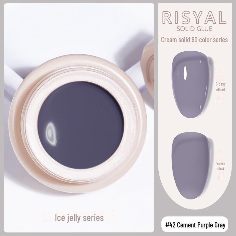 

Лак для ногтей Ice-Clear Solid Cat s Eye - Гладкий кремовый цветной клей null