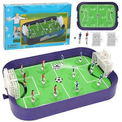 Tischfußballspiel, 2-Spieler tragbares Fußball-Brettspiel für Kinder & Familie, Indoor-Sport-Tischspielzeug