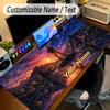 Large Mouse PadNaruto Custom Name Text Personalized Desk Mat Non Slip Gaming Pad