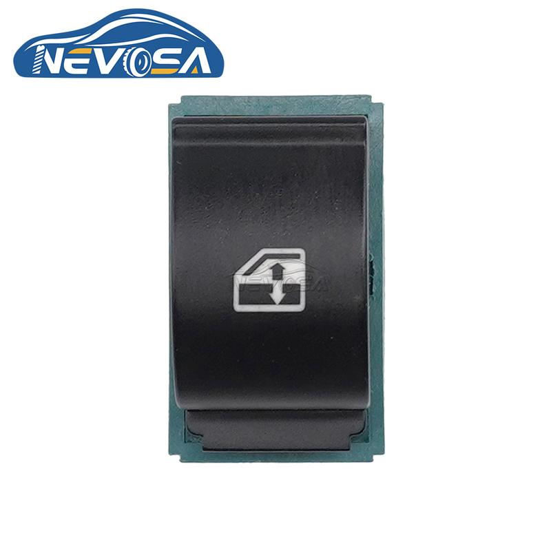 NEVOSA 735417033 For Fiat Idea Doblo 2001 2015 Lancia M Power Window Switch Single Button 5Pin 27806955 Green Base 735417034A
