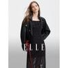 Women's Black Faux Leather Short Jacket