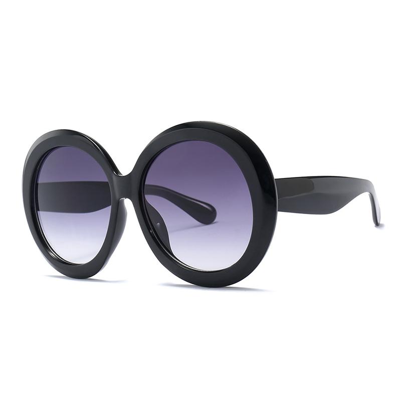 HBK Unisex Big Round Sunglasses  Retro Oversized Shade for Women Men  Designer Good Quality Green Black UV400 Oculos