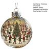 Vintage Christmas Baubles Plastic Hanging Ornaments with Classic Holiday Designs Festive Tree Decor for Home Office Party