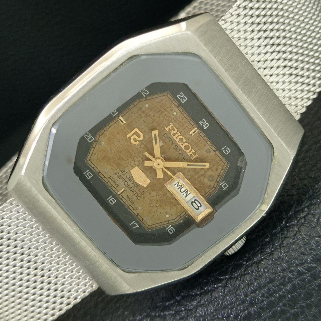 VINTAGE RICOH R31 AUTOMATIC JAPAN MENS ORIGINAL DIAL WATCH A708015-1